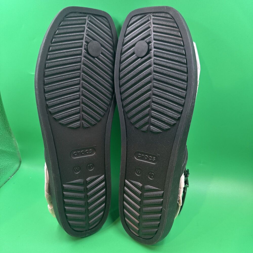 Crocs Miami Thong Flip Flops Womens Size 10 Black Sandals Adjustable Strap NEW - Picture 5 of 5
